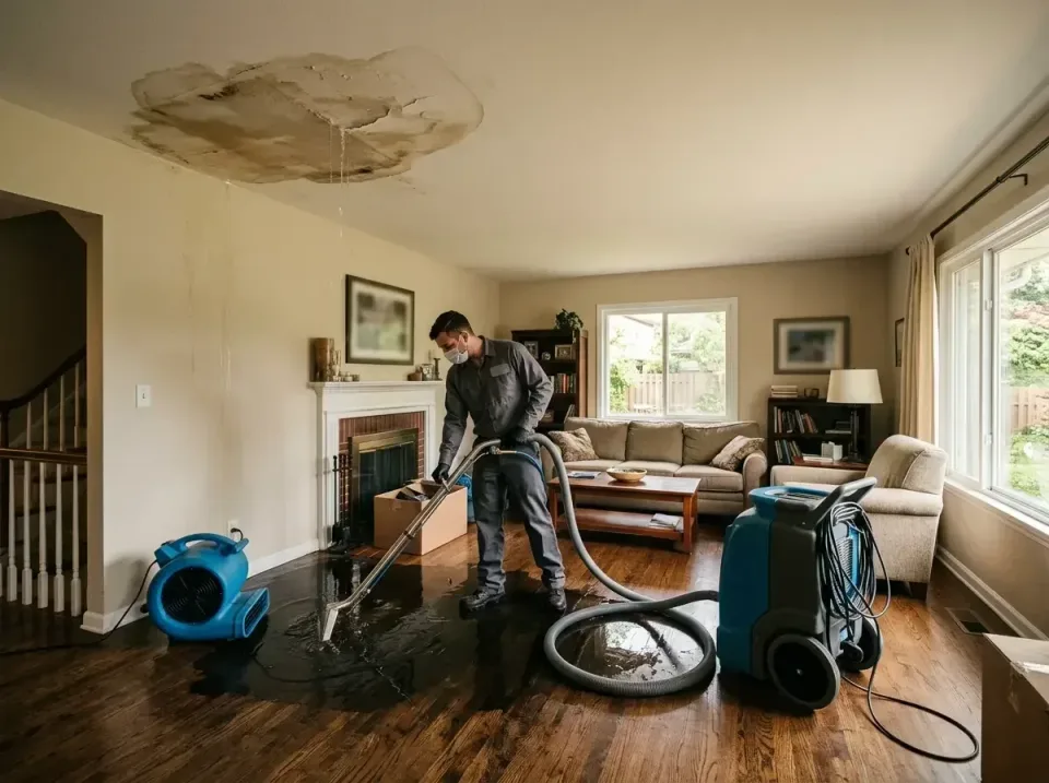 attic-pipe-burst-ceiling-drip-008 — frequently asked questions, Water Damage Restoration & Carpet Care in Stanley, ND